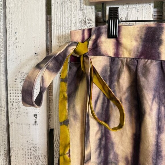 Anthropologie TINY Tie Dye Wrap Skirt Size XL Boho Hippie Cottage Unique Nature - Picture 4 of 11